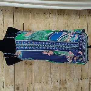 Anthropologie Maeve Laurel Silk Floral Layered Dress